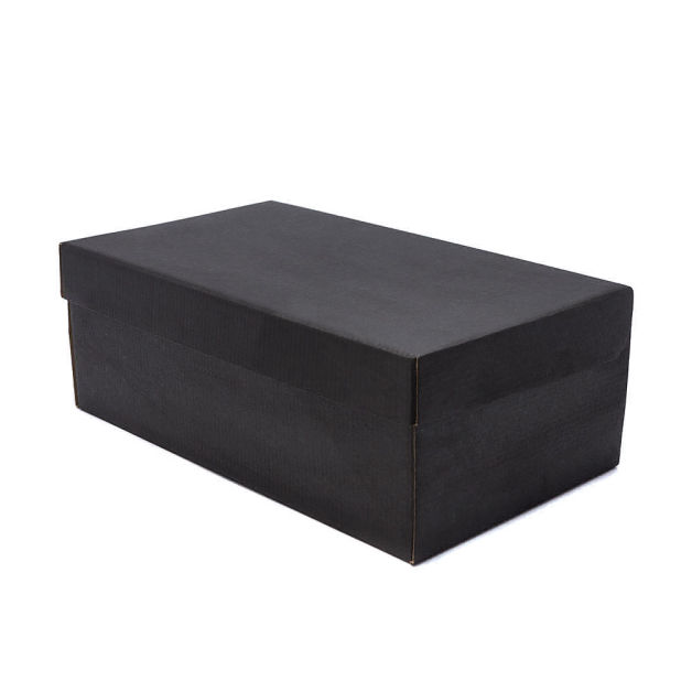 caixa de sapato preto lisa